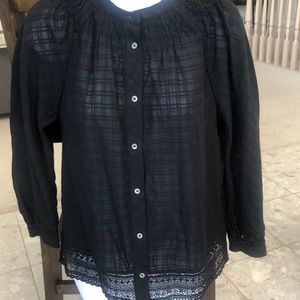Lightweight black summer shirt